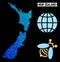 Blue Hexagon New Zealand Map