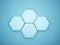 Blue hexagonal business