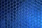 Blue hexagonal tiles