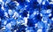 Blue Hibiscus Leaf. Azure Flower Texture. Indigo Seamless Garden. Navy Watercolor Decor. Pattern Textile. Tropical Print. Exotic L