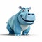 Blue Hippo: A Character-driven 3d Pixar Hippopotamus
