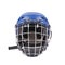 Blue hockey goalie mask.