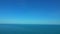 Blue horizon in the distance in a seascape