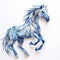 Blue Horse Paper Craft: Geometric Shapes Inspired By Magali Villeneuve