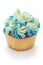 Blue hortensia cupcake