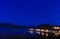 Blue hour at the Portree harbor in the Isle of Skye