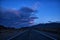 Blue Hour on Route 127 in the Mojave Desert, California