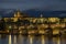 Blue hour shot of Charles Bridge and Prague Castle