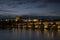 Blue hour shot of Charles Bridge and Prague Castle