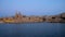 Blue hour skyline of Valletta, Malta