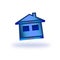 Blue house icon