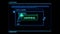 Blue HUD Server Warning Interface Graphic Element