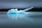 Blue Ice Berg on Lake in Alaska