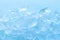 Blue ice cube texture background