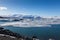 Blue ice floating lake in Jokulsarlon lagoon