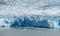 Blue ice Patagonia glacier