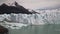 Blue ice of Perito Moreno Glacier in Glaciers national park in Patagonia