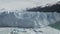 Blue ice of Perito Moreno Glacier in Glaciers national park in Patagonia