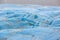 The blue ice of the Skaftafellsjokull glacier Iceland