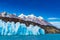 Blue Iceberg of Grey Glacier, The ripples of Grey Lake and the beautiful mountain