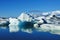 Blue Iceberg at Jokulsarlon Lagoon Iceland