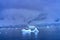 Blue Icebergs Snow Mountains Paradise Bay Skintorp Cove Antarctica