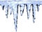 Blue icicles seamless background