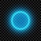 Blue illuminated vector Circle