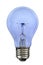 Blue incandescent colorful Light bulb illustration