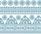 Blue indian seamless pattern