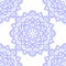 Blue Indian Vintage Ornament. Blue mandala Seamless pattern. Vector illustration .