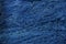 Blue indigo dye silk thread : Closeup