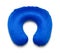 Blue Inflatable Travel Neck Pillow