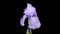 Blue iris flower blooming timelapse