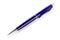 Blue isolated metall pen