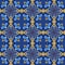 Blue italian ceramic tile seamless pattern backgrounds. Traditional ornate talavera decorative color tiles azulejos