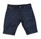 Blue jean short pants on isolated background.