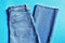 blue jean trousers photo