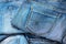 blue jeans background. cotton denim blue jeans. classic jeans