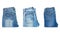blue jeans in a row a pile of denim pants element modern women and men fashion pants texture isolated on white background