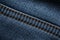 Blue Jeans Texture. Double stitching jeans