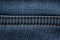 Blue Jeans Texture. Double stitching jeans. Macro