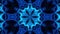 Blue Kaleidoscope Background VJ Loop Abstract Background