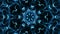 Blue kaleidoscope motion background