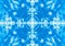 Blue kaleidoscope pattern background