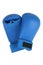 Blue karate gloves