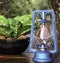 Blue kerosene lamp