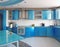 Blue kitchen