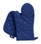 Blue kitchen glove, heat protection and safety