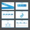 Blue label Infographic elements icon presentation template flat design set for advertising marketing brochure flyer